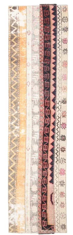 1′ x 7′ Multi Color Turkish Vintage Runner Rug – 17375