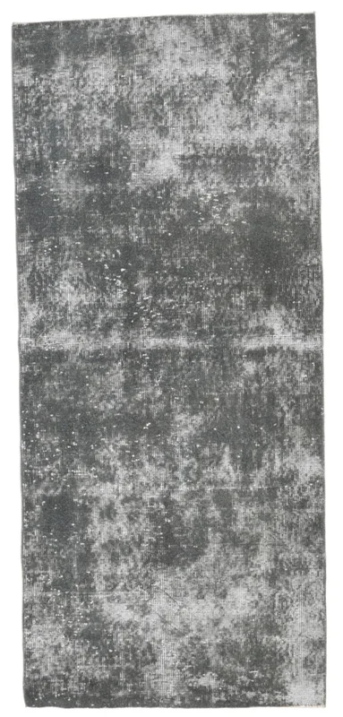 2′ x 5′ Black-Gray Turkish Vintage Runner Rug – 7146