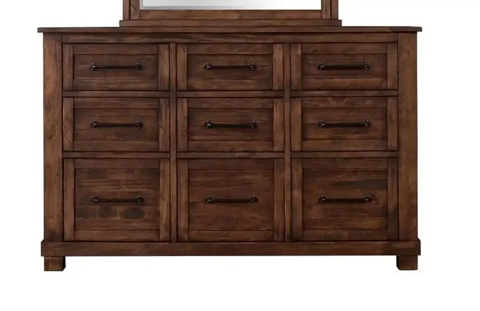 A-America – Sun Valley 9-Drawer Dresser, Rustic Timber Finish – SUVRT5510