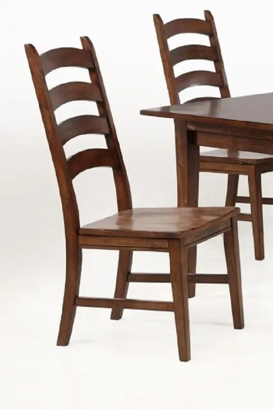 A-America – Toluca Ladderback Side Chair in Rustic Amber (Set of 2) – TOLRA2752