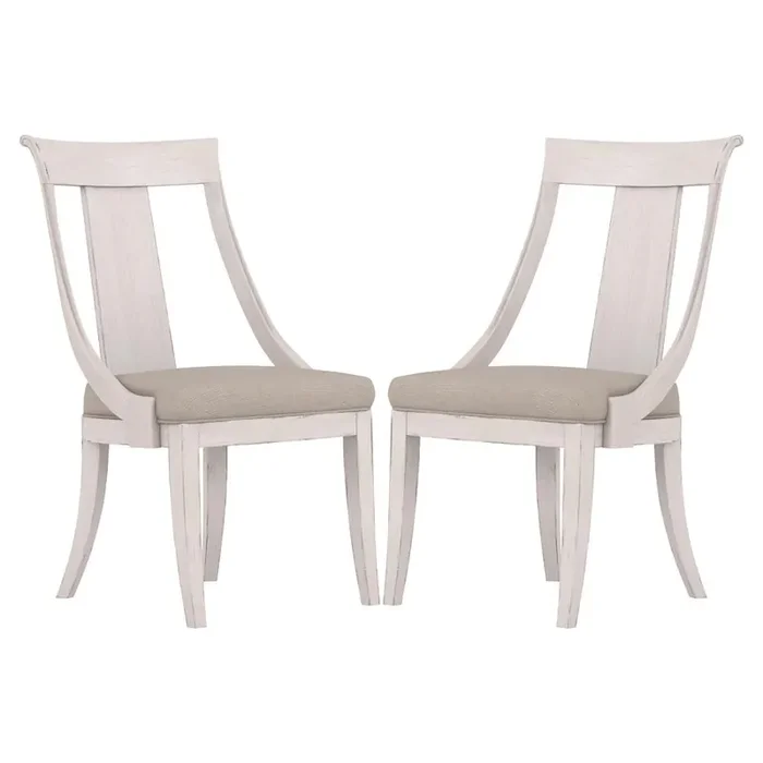 A.R.T. Furniture – Alcove Side Chair, Belgian Ivory (Set of 2) – 321206-2817