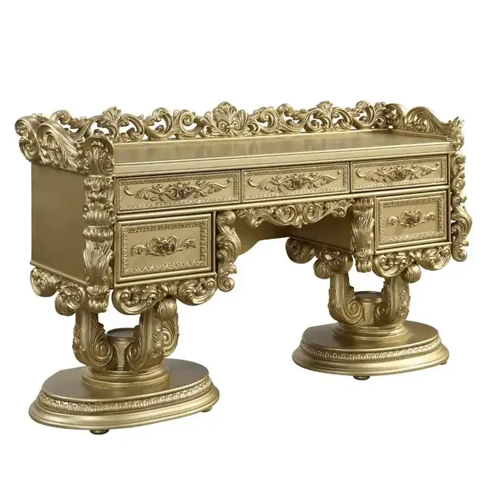 ACME Furniture – Bernadette Vanity Desk – Gold – BD01477
