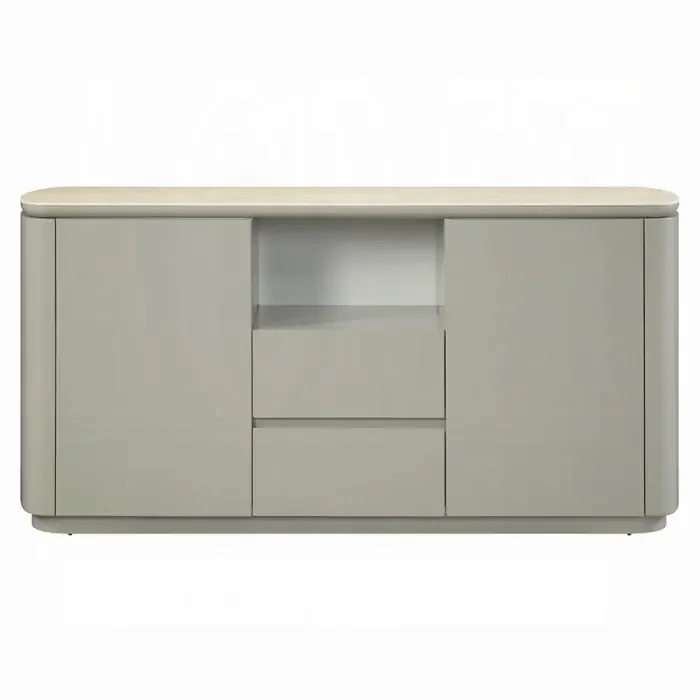 ACME Furniture – Ingram Server – Ceramic Top & Light Gray Finish – DN03108