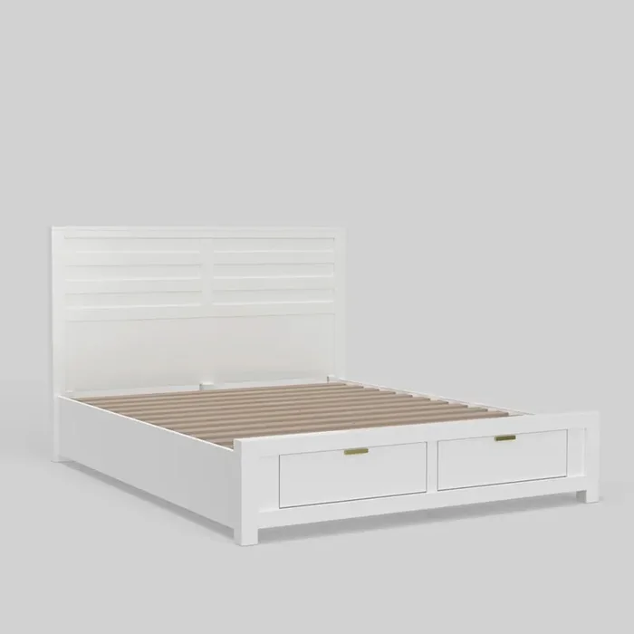 Alpine Furniture – Carmel Full Size Storage Bed, White – JR-W-08F