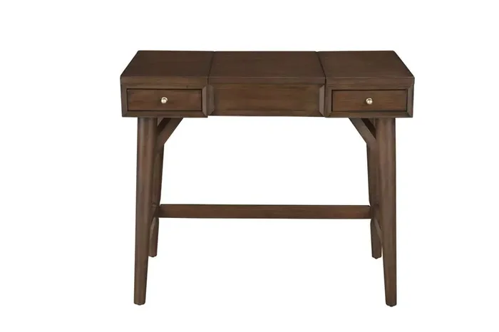 Alpine Furniture – Flynn Bedroom Vanity, Walnut – 966WAL-19