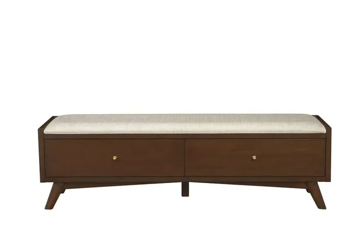 Alpine Furniture – Flynn Bench, Walnut – 966WAL-12