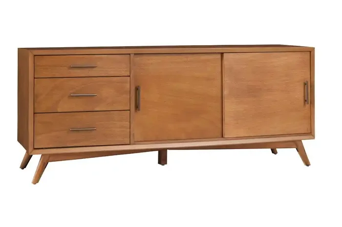 Alpine Furniture – Flynn Large TV Console, Acorn – 966-10