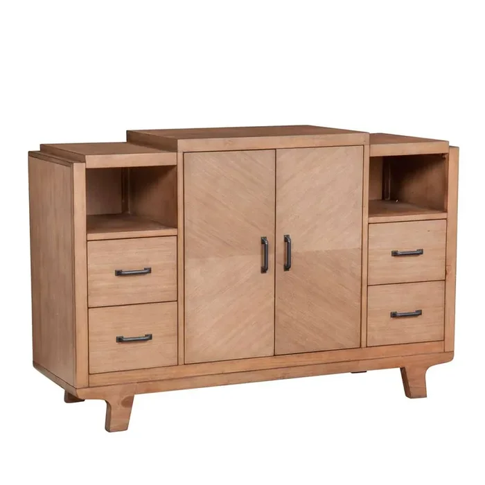 Alpine Furniture – Olejo Solid Pine Sideboard, Natural – 3426-06