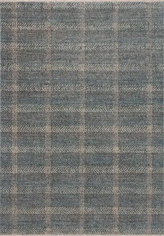 Angela Rose x Loloi – Ember Blue / Beige 2-7in x 7-6in Runner Rug – EMBREMB-03BBBE2776