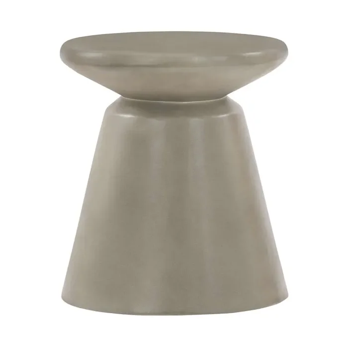 Armen Living – Umbre Concrete Indoor Outdoor Accent Stool End Table – LCMDBACCGR