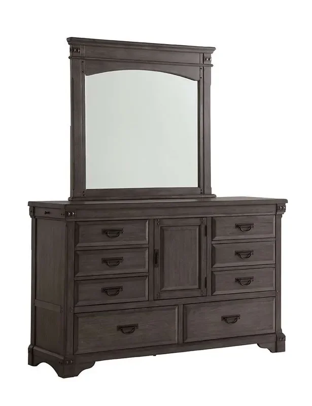 Avalon Furniture – Aspen Village Dresser and Mirror – B09862-D-C_M