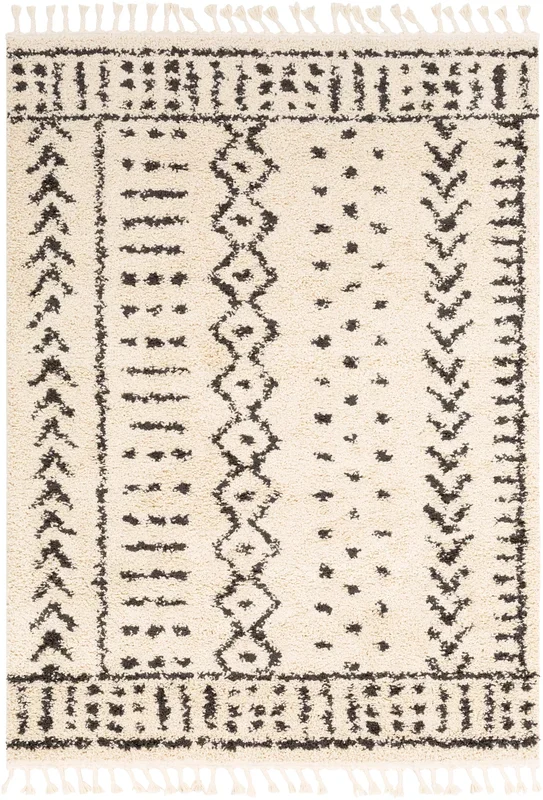 Berber Shag 23383 Machine Woven Synthetic Blend Indoor Area Rug by Surya Rugs