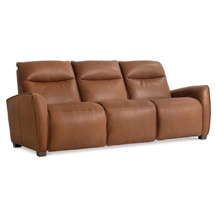 Bernhardt – Sorrento Leather Power Motion Sofa – 387RLO