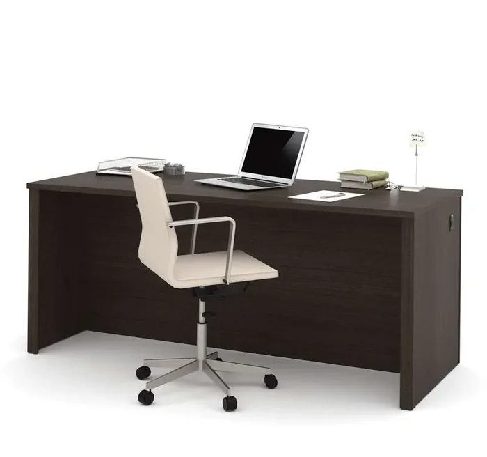 Bestar – Embassy 72W Desk Shell in Dark Chocolate – 60401-1179