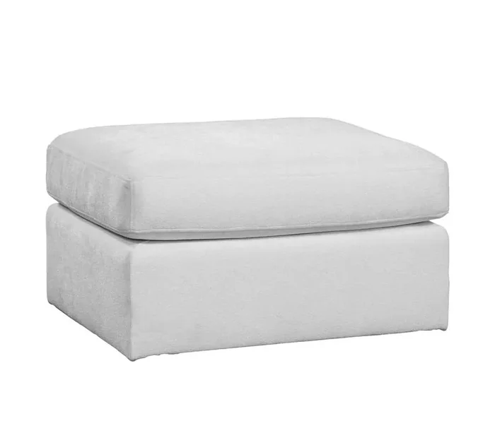 Braxton Culler – Arlington Ottoman (White Crypton Performance Fabric) – 740-009