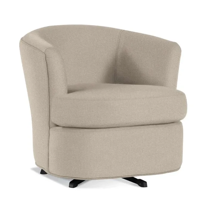 Braxton Culler – Ashby Swivel Tub Chair (Beige Crypton Performance Fabric) – 539-005