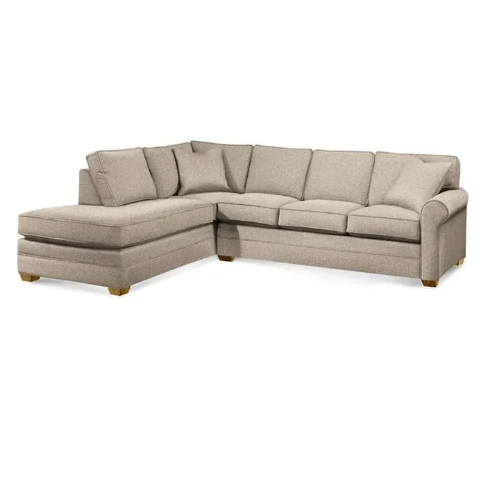 Braxton Culler – Bedford Two-Piece Bumper Sectional (Beige Crypton Performance Fabric) – 728-2PC-SEC1