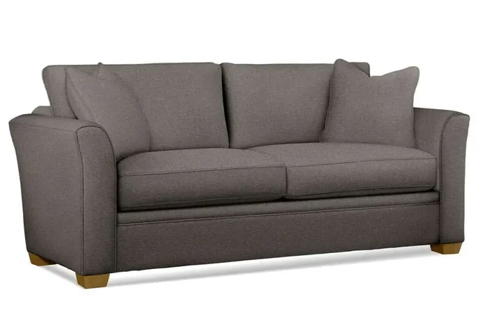 Braxton Culler – Bridgeport Queen Sleeper Sofa with Wood Legs (Brown Crypton Performance Fabric) – 560-015