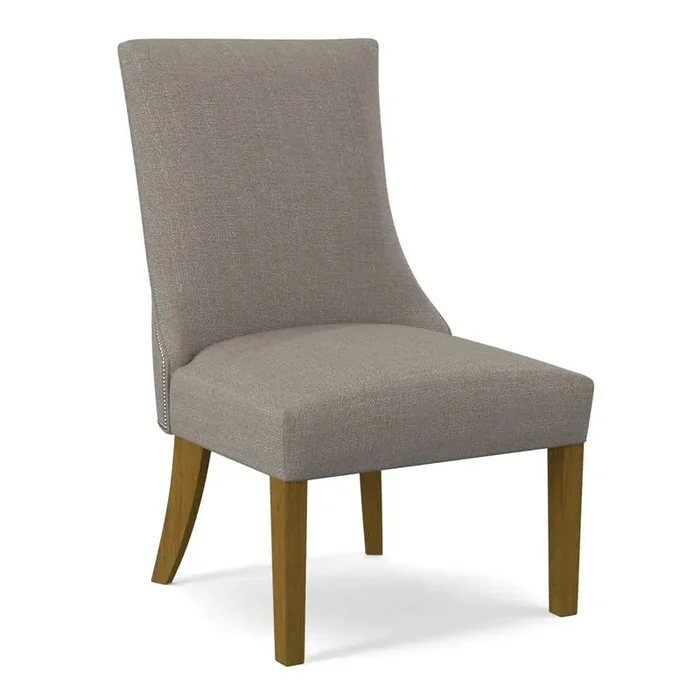 Braxton Culler – Tuxedo Parsons Dining Chair with Nailhead Trim (Brown Crypton Performance Fabric) – 528-028SN