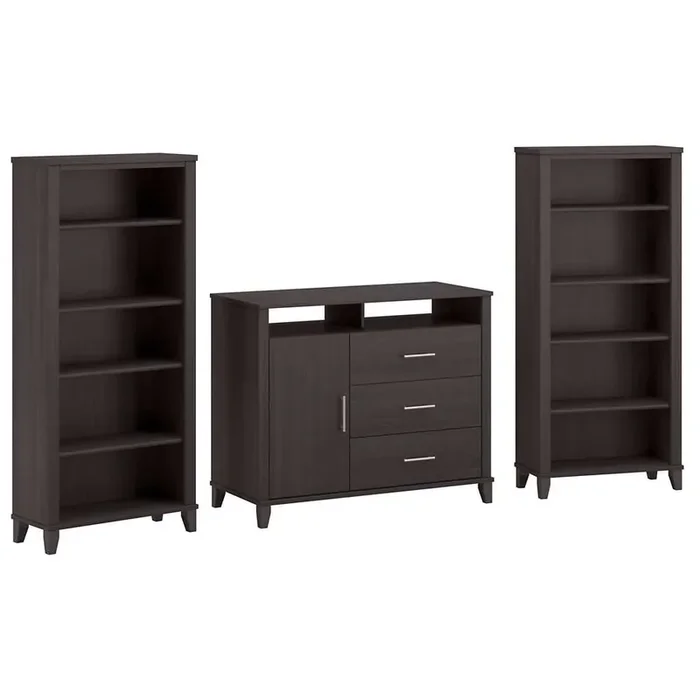 Bush Furniture – Somerset Entertainment Center in Storm Gray – SET039SG