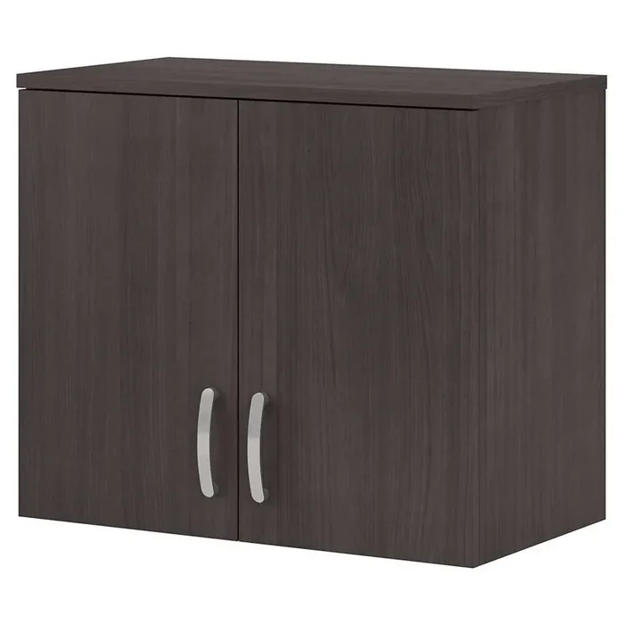 Bush Furniture – Universal Closet Wall Cabinet with Doors and Shelves in Storm Gray – CLS428SG-Z