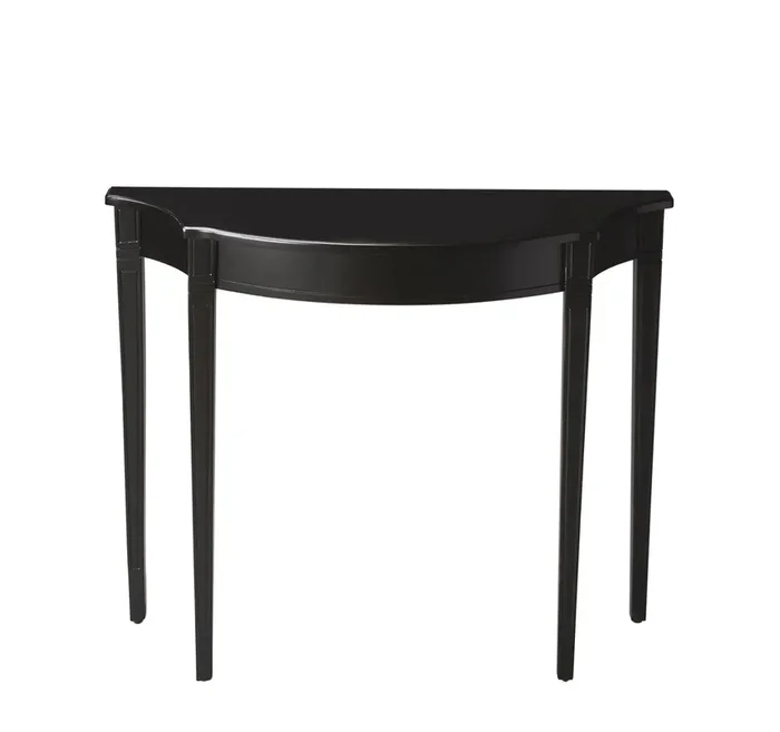 Butler Specialty Company – Chester 36 in. W Demilune Traditional Wood Console Table, Black – 4116111