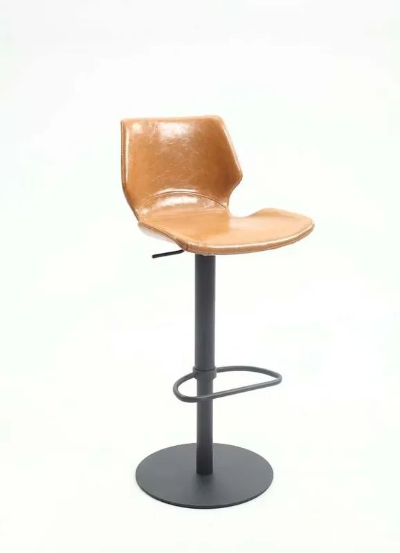 Chintaly – High-Back Vintage-Style Pneumatic-Adjustable Stool – 0872-AS-CML