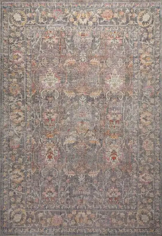 Chris Loves Julia x Loloi – Rosemarie Stone / Multi 7-10in x 10 Area Rug – ROSMROE-01SNML7AA0