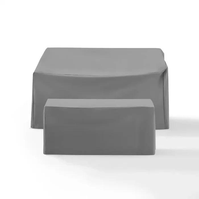 Crosley Furniture – 2 Piece Furniture Cover Set Gray – Loveseat, Coffee Table – MO75001-GY