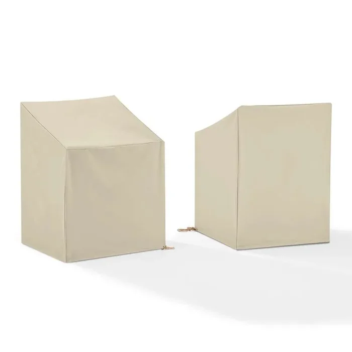 Crosley Furniture – 2Pc Outdoor Dining Arm Chair Furniture Cover Set Tan – 2 Dining Arm Chairs – CO7509-TA