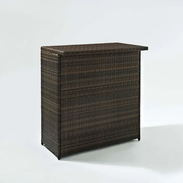 Crosley Furniture – Palm Harbor Outdoor Wicker Bar – CO7204-BR_CLOSEOUT