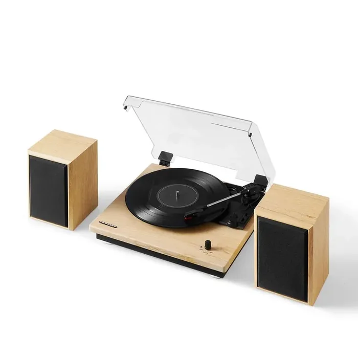 Crosley Radio – Brio Record Player With Speakers In Natural – CR6043A-NA