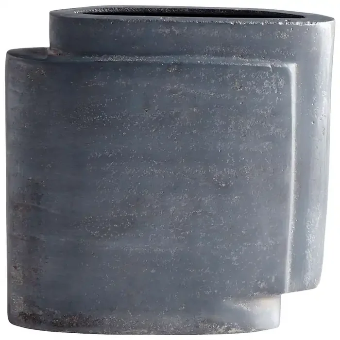 Cyan Design – A Step Up Vase in Zinc – Small – 08957