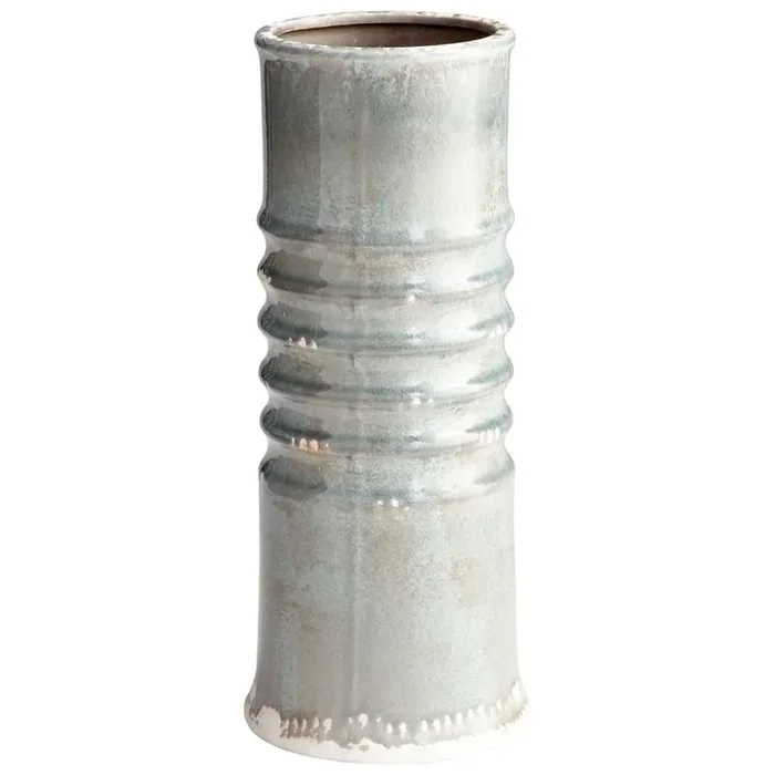 Cyan Design – Accordion Planter in Green Crackle – Small – 08753