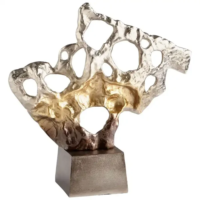Cyan Design – Andromeda Sculpture in Nickel and Champagne – Medium – 10189