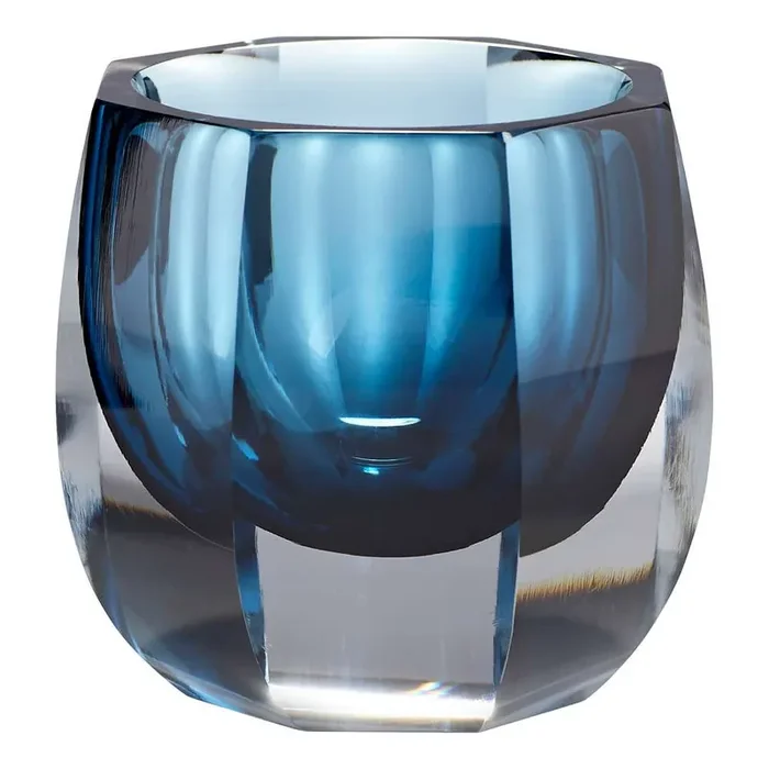 Cyan Design – Azure Oppulence Vase in Blue & Clear – Small – 11253