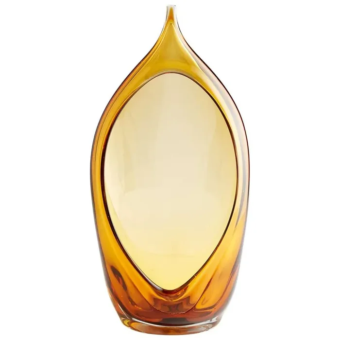 Cyan Design – Neema Vase in Amber – Medium – 07808 – CLOSEOUT
