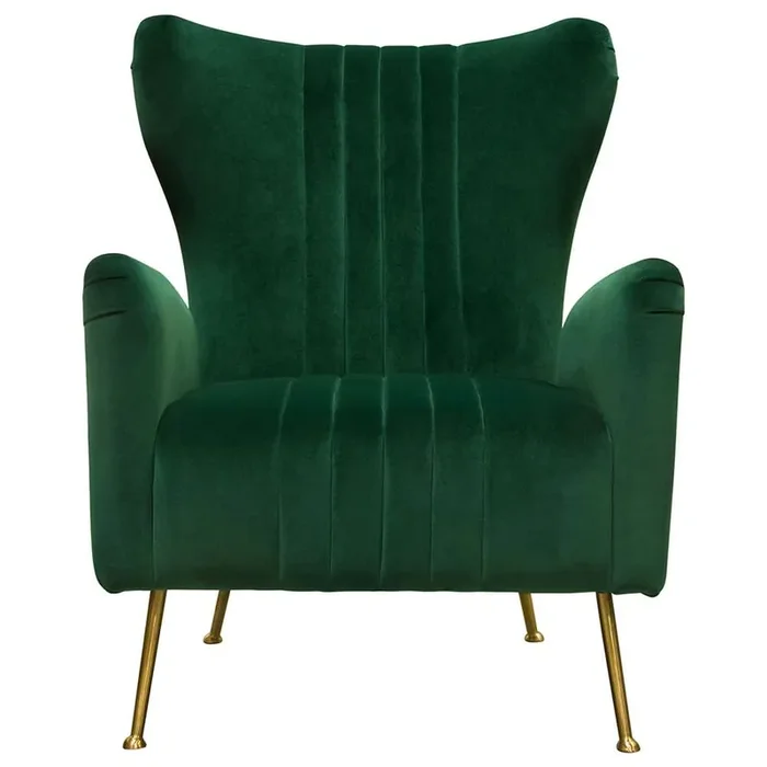 Diamond Sofa – Ava Chair in Emerald Green Velvet w/ Gold Leg – AVACHEM_CLOSEOUT