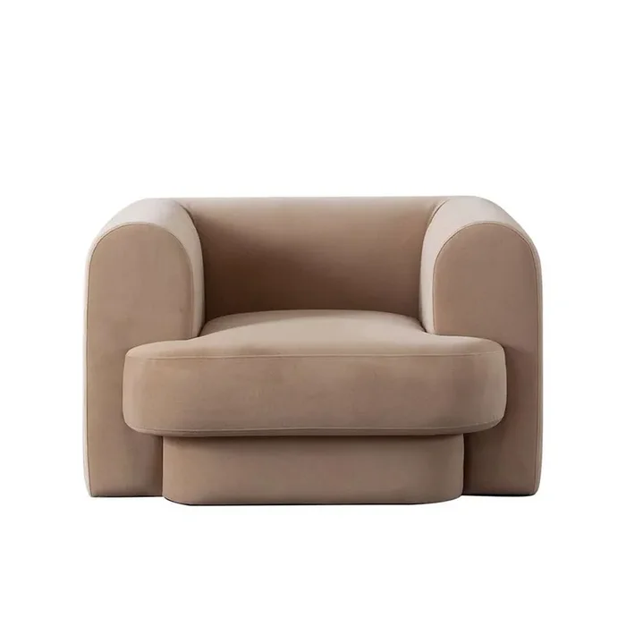 Diamond Sofa – Form Chair in Camel Performance Velvet – FORMCHCA