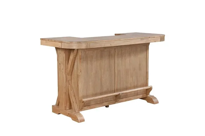 ECI Furniture – Brownstone 72 in. W Bar Complete, Warm Brown – 0600-77-BT/B