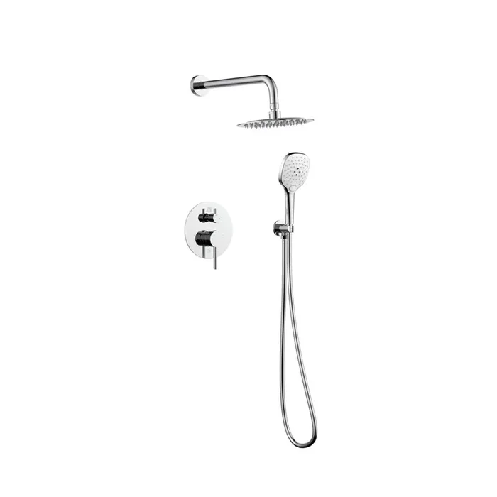 Elegant Furniture & Lighting – George Complete Shower Faucet System with Rough-in Valve in Chrome – FAS-9001PCH