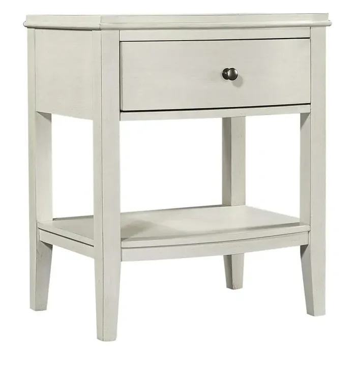 Emery Park – Charlotte 1 Drawer NS in Pebble White Finish – I218-451N-WHT-1