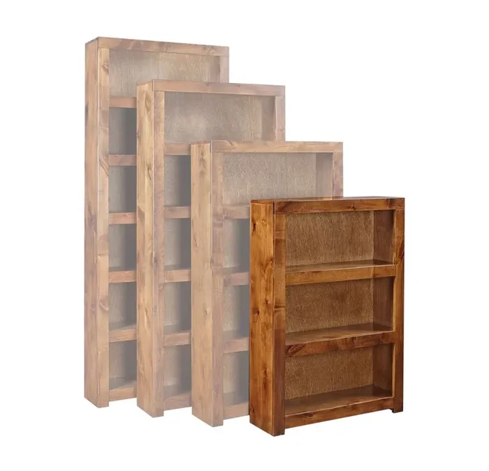 Emery Park – Contemporary Alder 48in Bookcase in Fruitwood Finish – DL3448-FRT