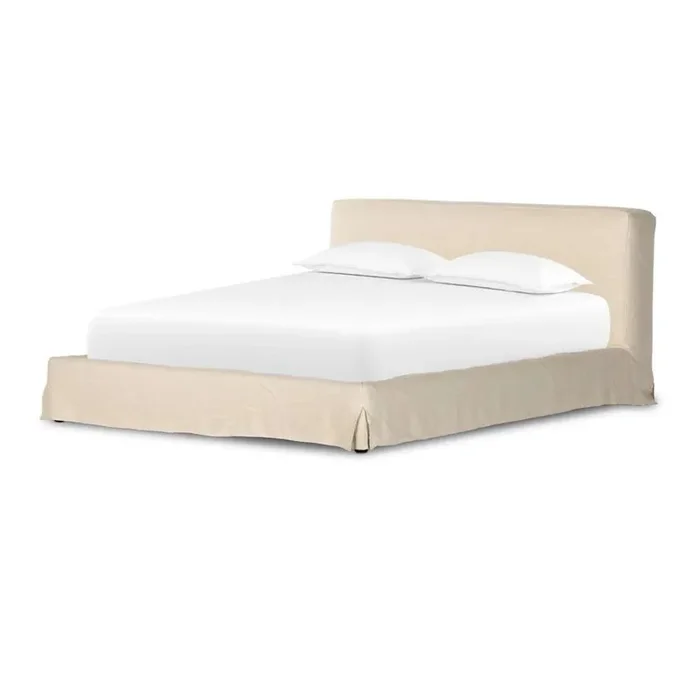Four Hands – Aidan King Slipcover Bed – Brussels Natural – 234707-001