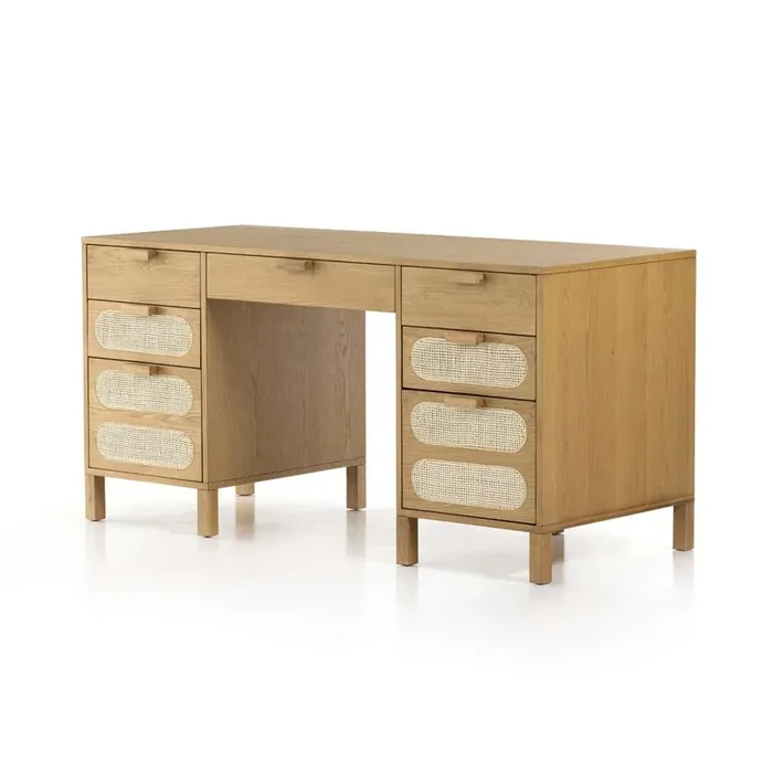 Four Hands – Allegra Executive Desk – Honey Oak Veneer – 227748-001