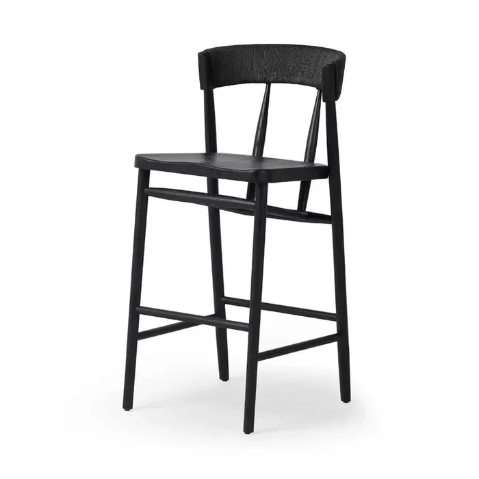 Four Hands – Allston – Buxton Stool-Black Oak-Bar – 232982-009