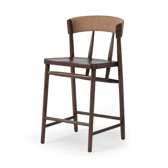 Four Hands – Allston – Buxton Stool-Drifted Oak-Counter – 232982-008