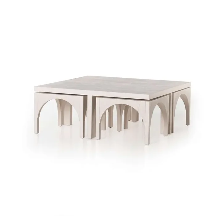 Four Hands – Amara Coffee Table – Off White Oak – 224822-001