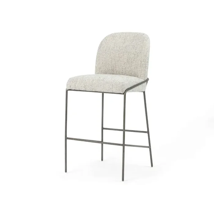 Four Hands – Astrud Bar Stool – Lyon Pewter – 105785-006
