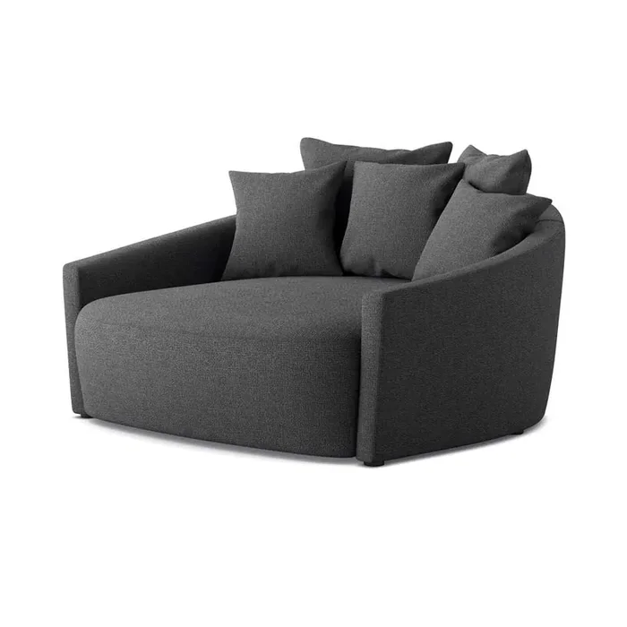 Four Hands – Atelier – Chloe Media Lounger-Gibson Smoke – 102766-004